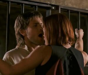 Sex scene with participation of sexy Kristanna Loken fooling around with the lover