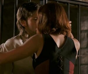 Sex scene with participation of sexy Kristanna Loken fooling around with the lover