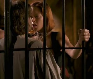 Sex scene with participation of sexy Kristanna Loken fooling around with the lover