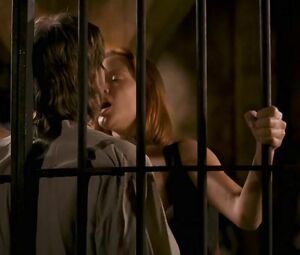 Sex scene with participation of sexy Kristanna Loken fooling around with the lover