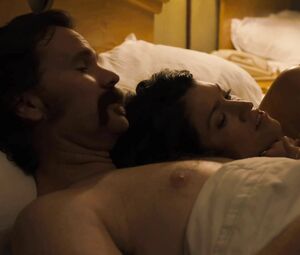 Sarah Stiles exposes skinny body and receives cock in snatch doggystyle in Get Shorty