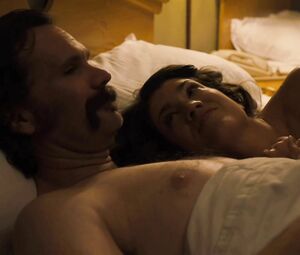 Sarah Stiles exposes skinny body and receives cock in snatch doggystyle in Get Shorty