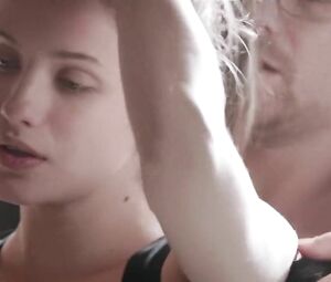 Hot movie sex scene of two different men drilling Anna Chipovskaya in About Love (2017)