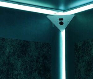 Man entices Natalie Martinez and finally hooks up with her in elevator in Into the Dark