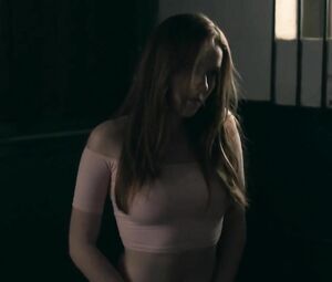 Guy can't believe he thrusts cock into Charlotte Spencer's snatch in TV series Glue