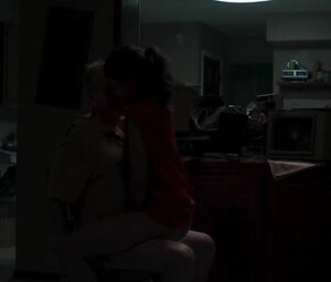 Nude and sex moments of skinny sexual pervert Margaret Qualley from Donnybrook (2018)