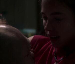 Nude and sex moments of skinny sexual pervert Margaret Qualley from Donnybrook (2018)