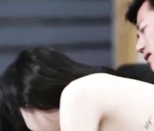 Asian lovely gets naked to be bonked on carpet and sofa in two Korean sex scenes