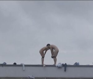 Fully naked Magdalena Steinlein in Lovers (2019)