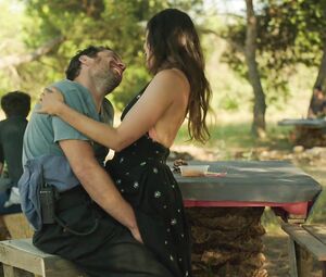 Nadege Trebal's BJ and sexy scenes from Douze mille (2019)