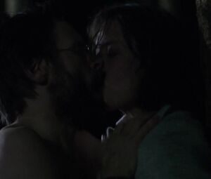 Wild Susanne Wolff fucks in the woods in 2016's Hedda