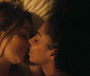 Hannah Hodson and others  - Lesbian sex from Girl Talk (2019)