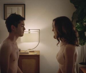 Sexy Katie Findlay scene from Straight Up (2019)