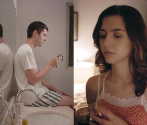 Sexy Katie Findlay scene from Straight Up (2019)