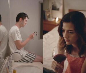 Sexy Katie Findlay scene from Straight Up (2019)