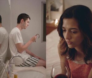 Sexy Katie Findlay scene from Straight Up (2019)