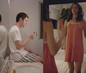 Sexy Katie Findlay scene from Straight Up (2019)
