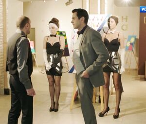 Sexy Aleksandra Vlasova in Snedronningen s01e01-02 (2020)