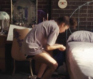 Hot blonde Hunter Schafer shows her tits in Euphoria s01e00 (2020)