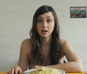 Explicit nude scene from Das melancholische Madchen (2019) featuring Marie Rathscheck