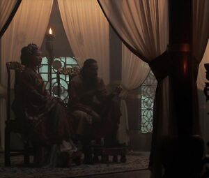 Olivia Cheng nude, Tara Lucia Prades nude – Marco Polo s01e03 (2014)